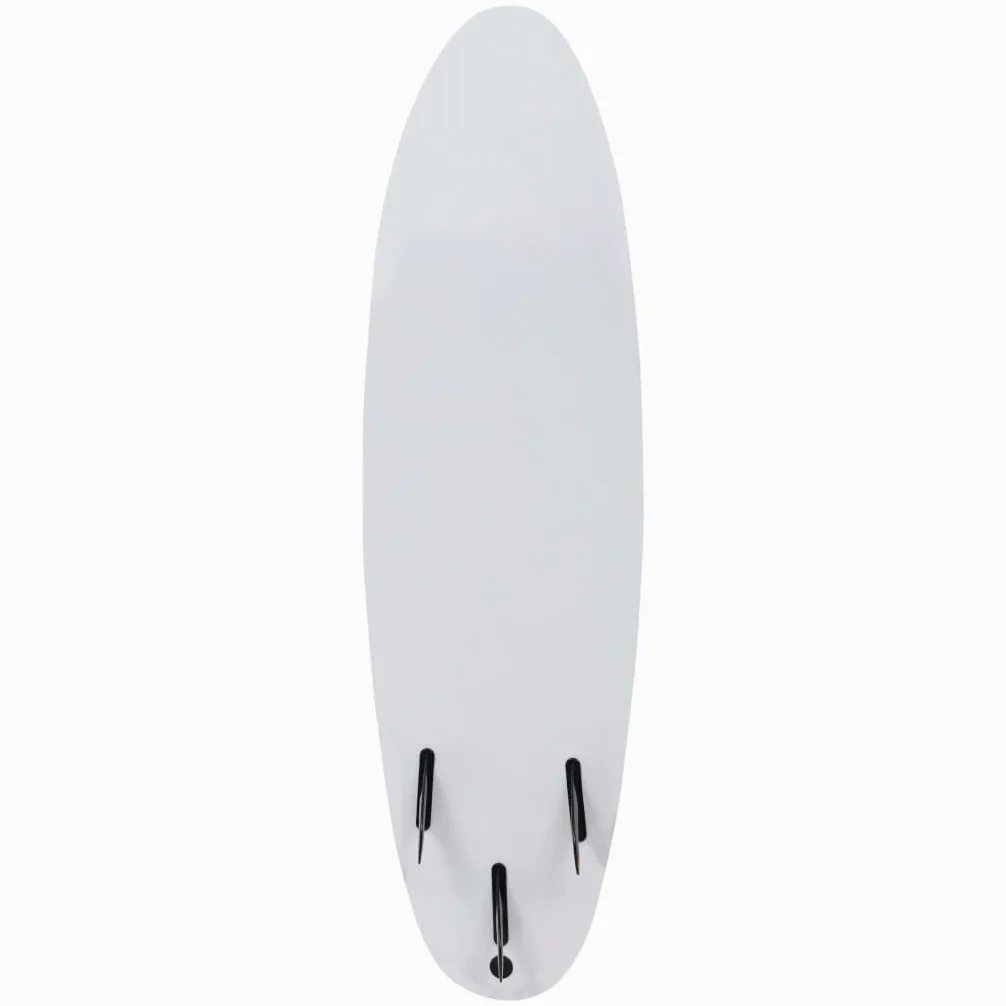 Deska surfingowa XPE Deck z rdzeniem z pianki EPS z płetwami i linką, miękka deska dla początkujących z podkładką trakcyjną, 170 x 46,8 x