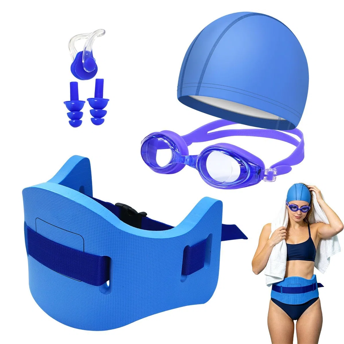 Pas Pływacki - Regulowany Trener Piany, Pływaki Do Basenu | Basen I Lato, Nurkowanie I Snorkeling, Aerobik, Workout, Ćwiczenia I Trening, Gry Plażowe I