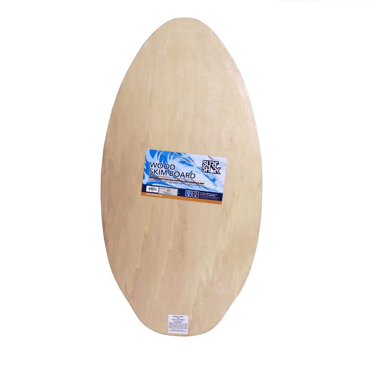 Mały - XL Deluxe Wood SkimBoard z podkładką trakcyjną EVA do X-Grip