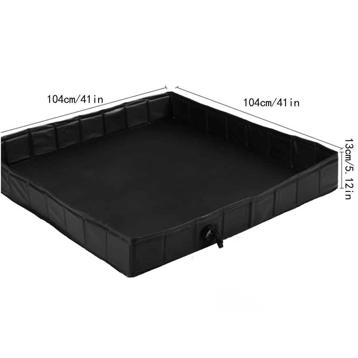Brodzik Prysznicowy RV Kompaktowa taca kąpielowa 104x104x12,7 cm | Zewnętrzna Podstawa Prysznicowa Z Wężem Odpływowym Na plażę do łazienki wewnątrz na zewnątrz w podróży camping wędrówki
